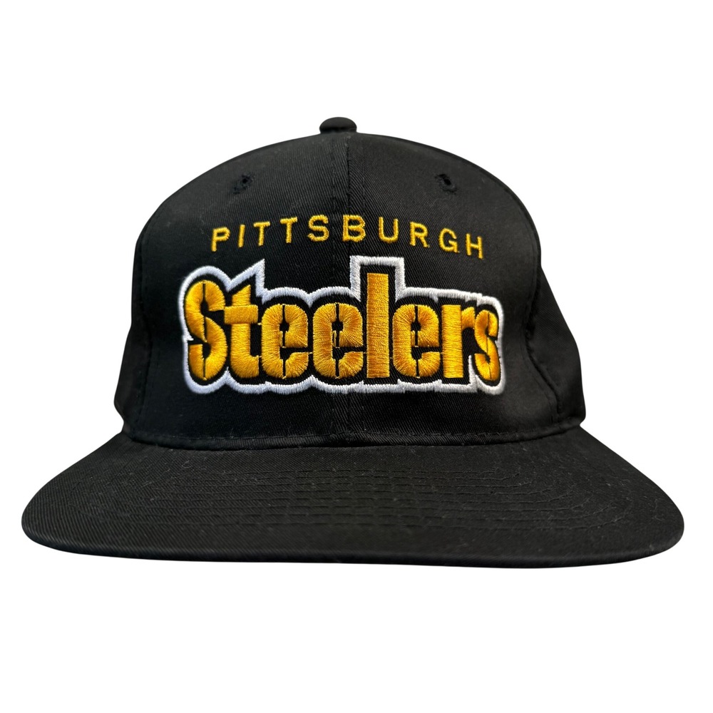 Starter Pittsburgh Steelers Hat Men Black Snapback Vintage NFL The Natural RARE